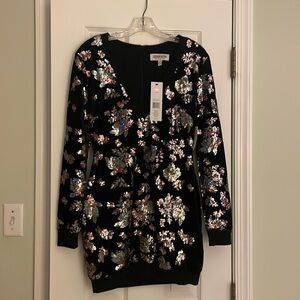 Dress the population velvet mini dress.